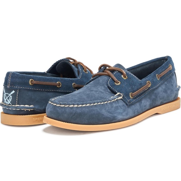 Sperry Men's Authentic Original 2-Eye Boat Shoes-Collegiate Navy-Size 10 - Picture 1 of 11